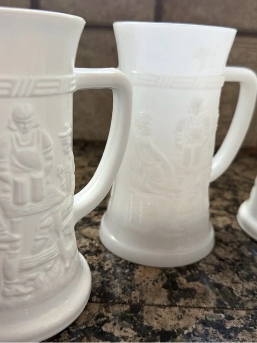 Federal  Milk Glass 6